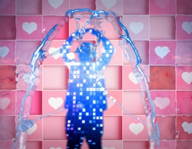【原创】2019 Kinect/奥比中光 体感水流墙(人影水流墙、互动水流墙、虚拟流水墙、...
