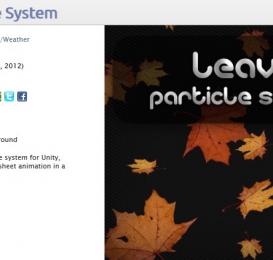 叶子飘落粒子系统 Leaves Particle System