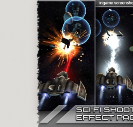 分享 Sci-fi Spaceship Effect Pack 空战游戏特效包